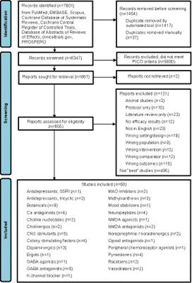 A systematic-search-and-review of registered pharmacological therapies investigated to improve neuro-recovery after a stroke